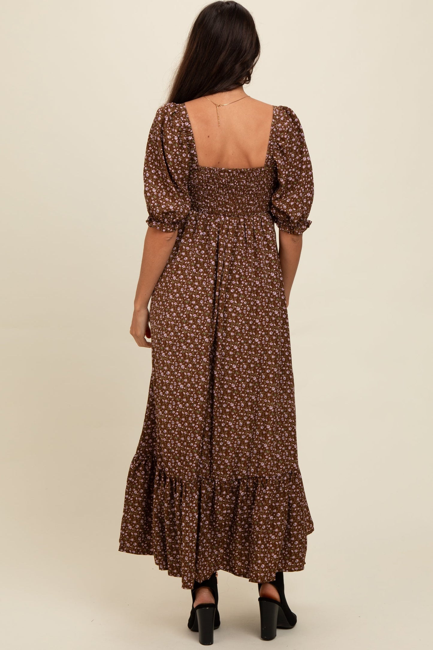 PREORDER Fall Floral Maxi Dress