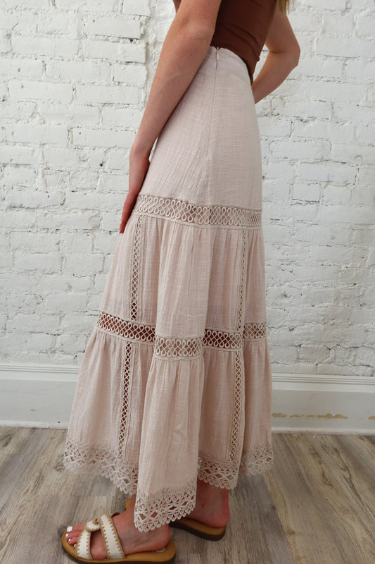 Oat Crochet Skirt