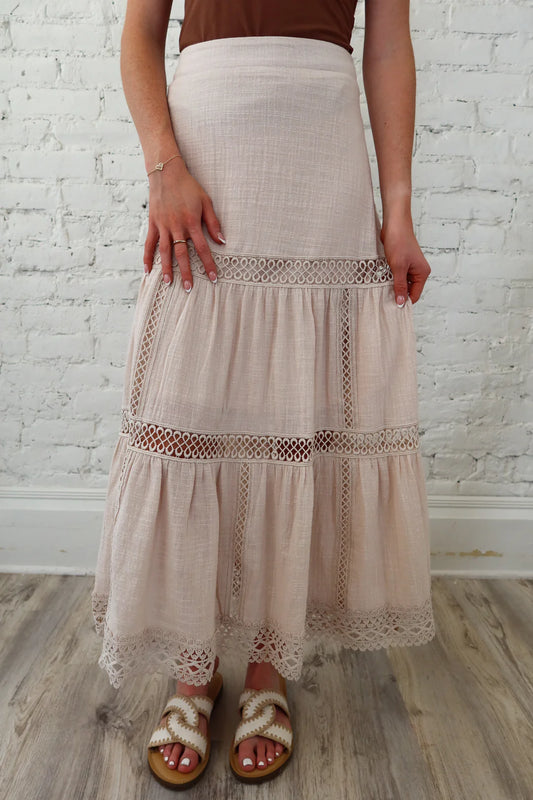 Oat Crochet Skirt